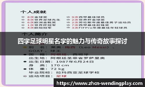 四字足球明星名字的魅力与传奇故事探讨